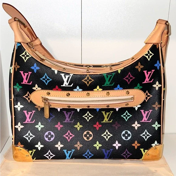 Louis Vuitton Black Multicolor Boulogne Takashi Murakami Multicolour - Picture 2 of 8